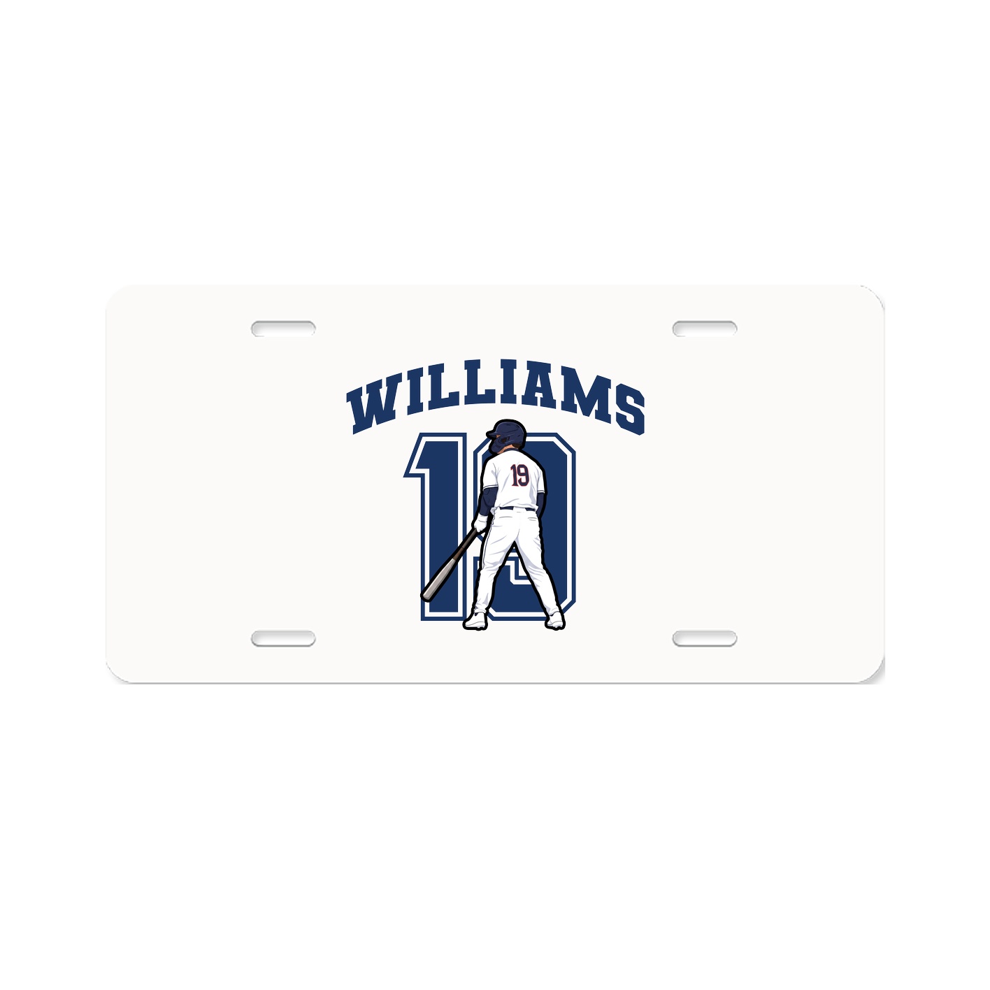 License Plate — Number in Classic