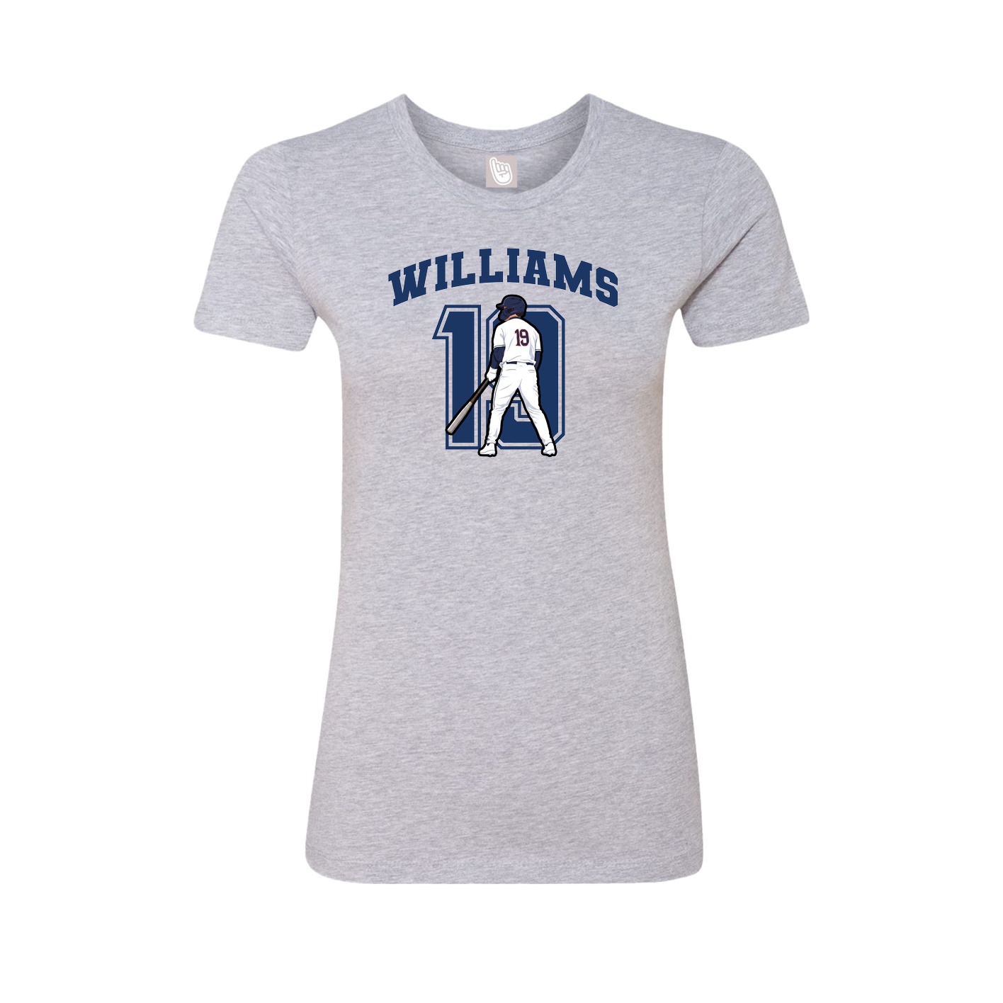 Womens Tee — Number in Grey