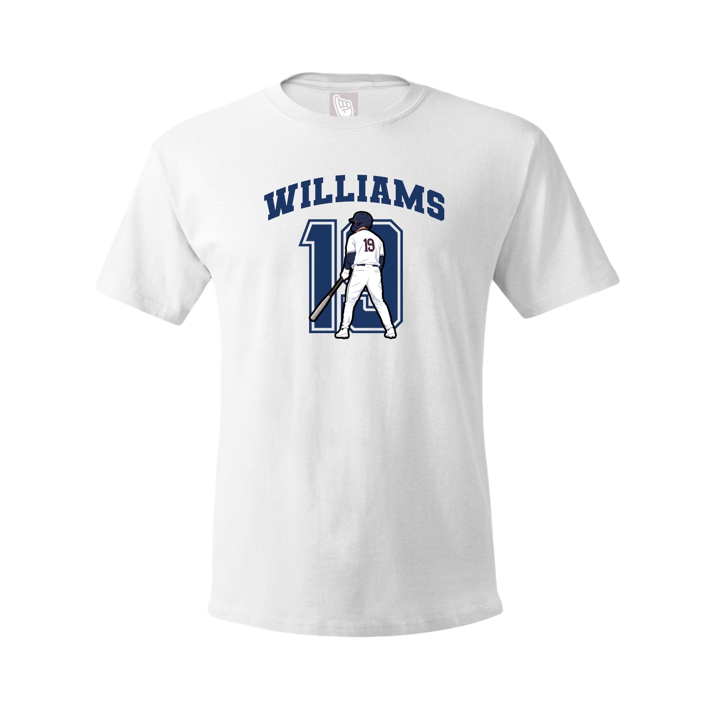 Youth Tee — Number in White