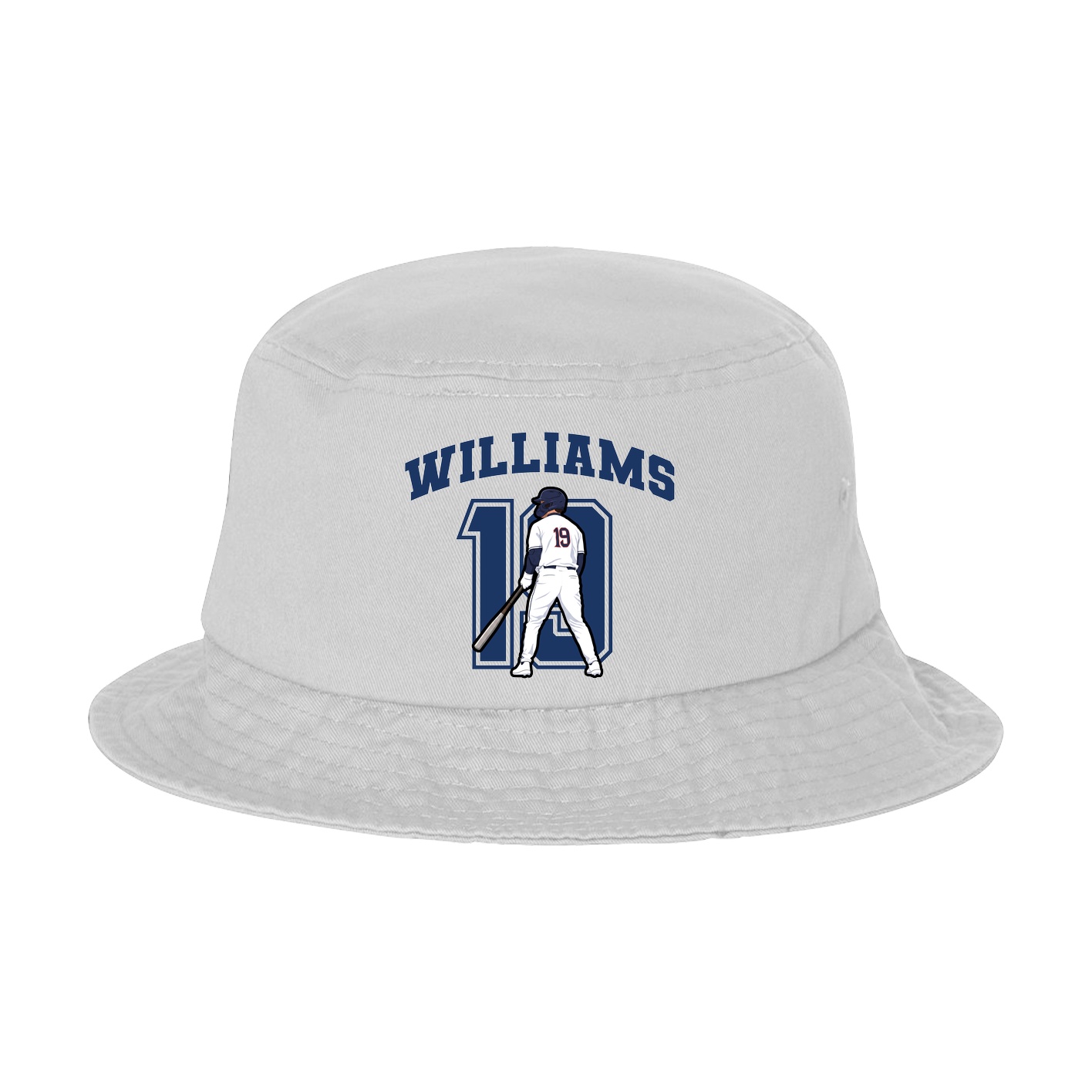 Bucket Cap — Number in White