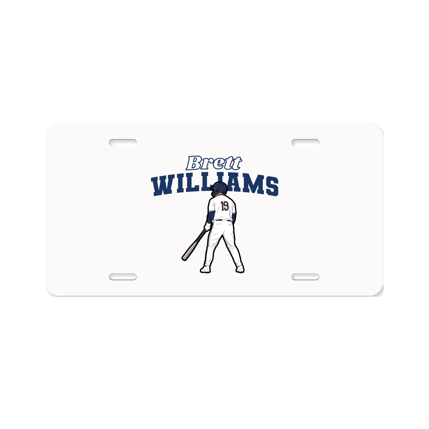 License Plate — Name Arch in Classic