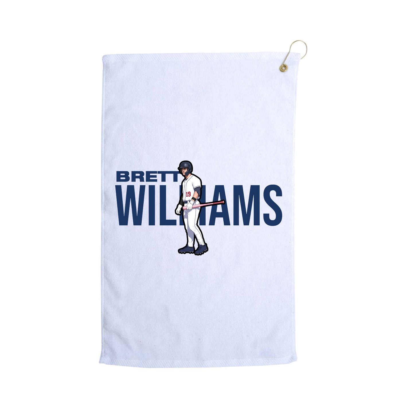 Golf Towel — Player Name in White