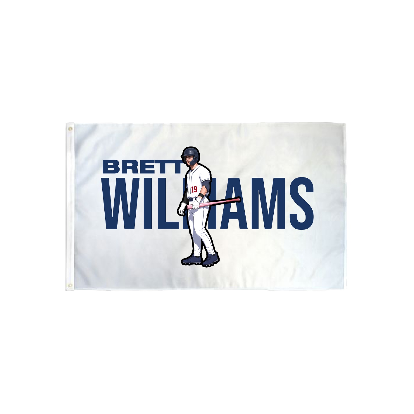 3x5 Flag — Player Name in Classic