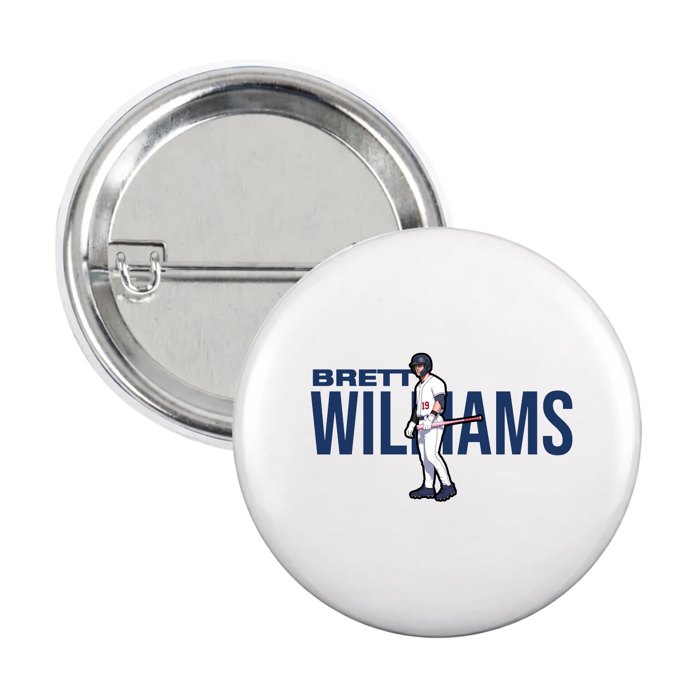 Game Day Button — Player Name in White
