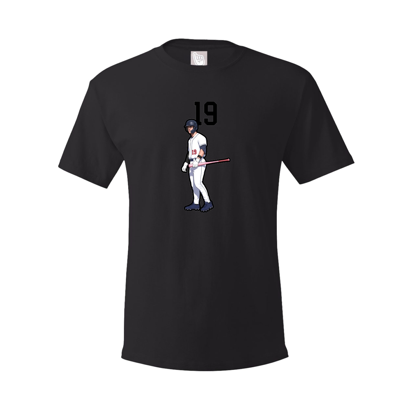 Youth Tee — Number Top in Black