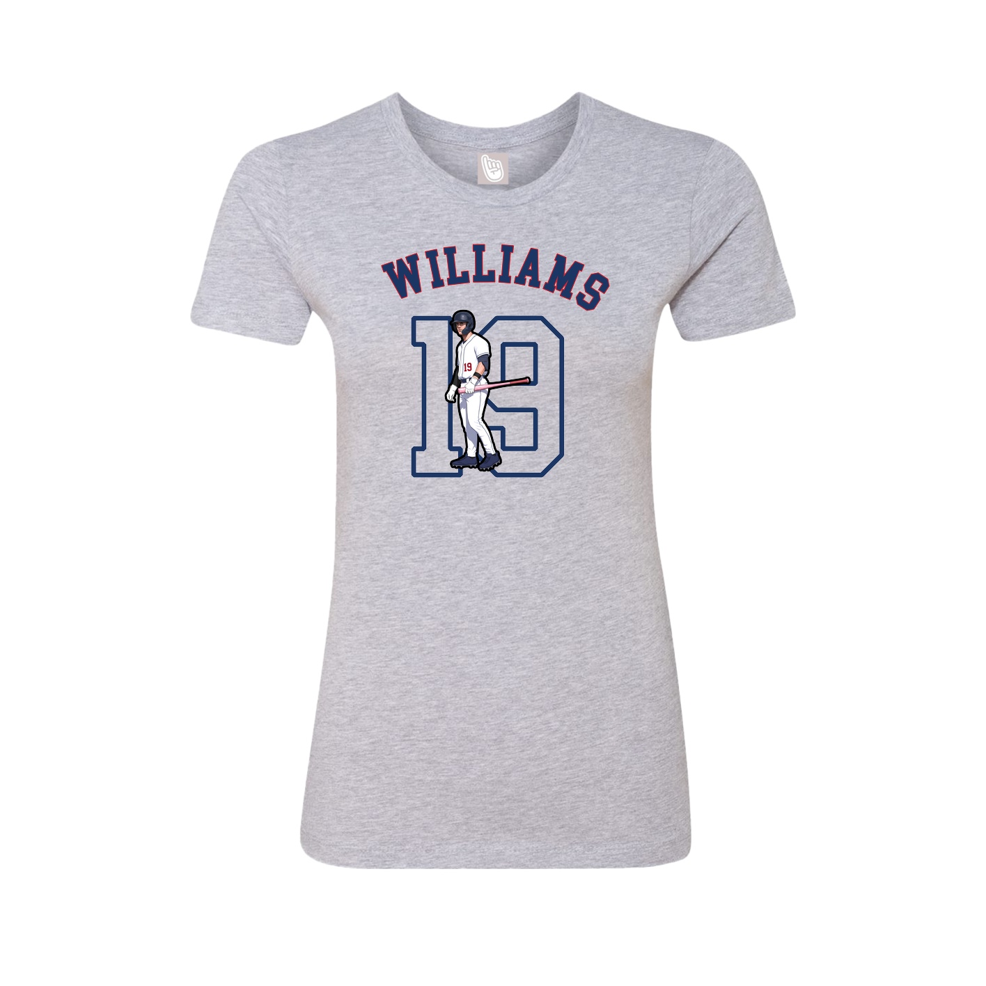 Fitted Women's Tee — Shirsey Arch in Grey