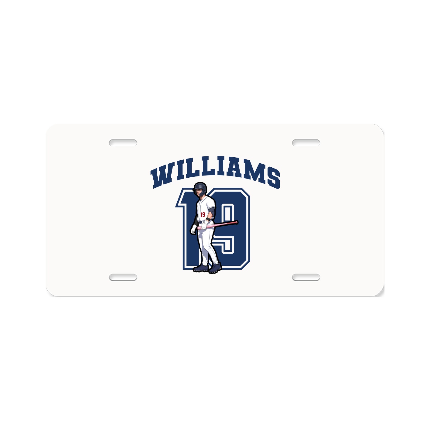 License Plate — Number in Classic