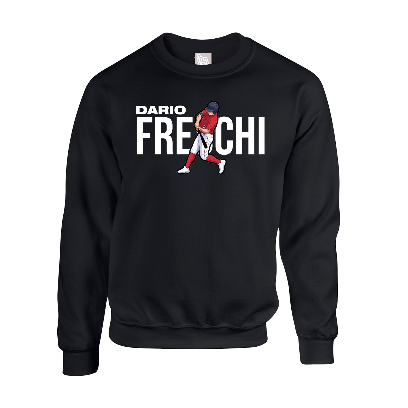 Fleece Crew — Player Name in Black