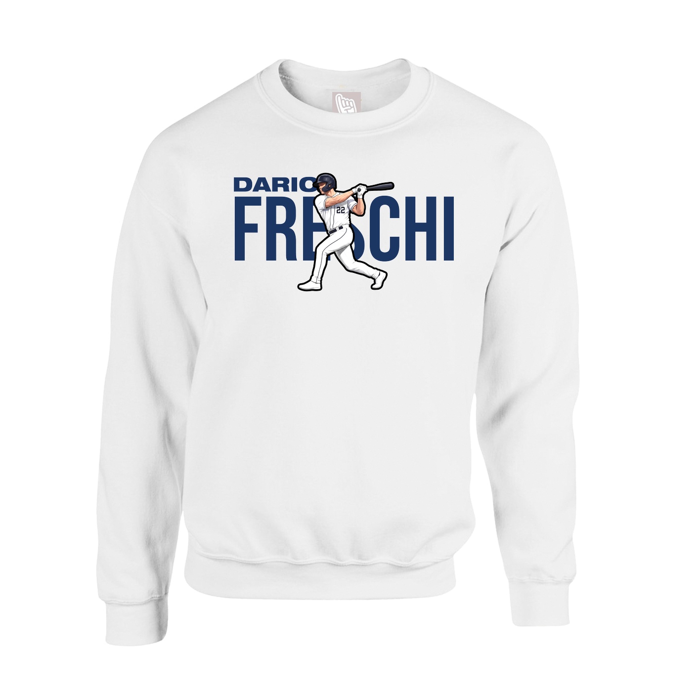 Fleece Crew — Player Name in White