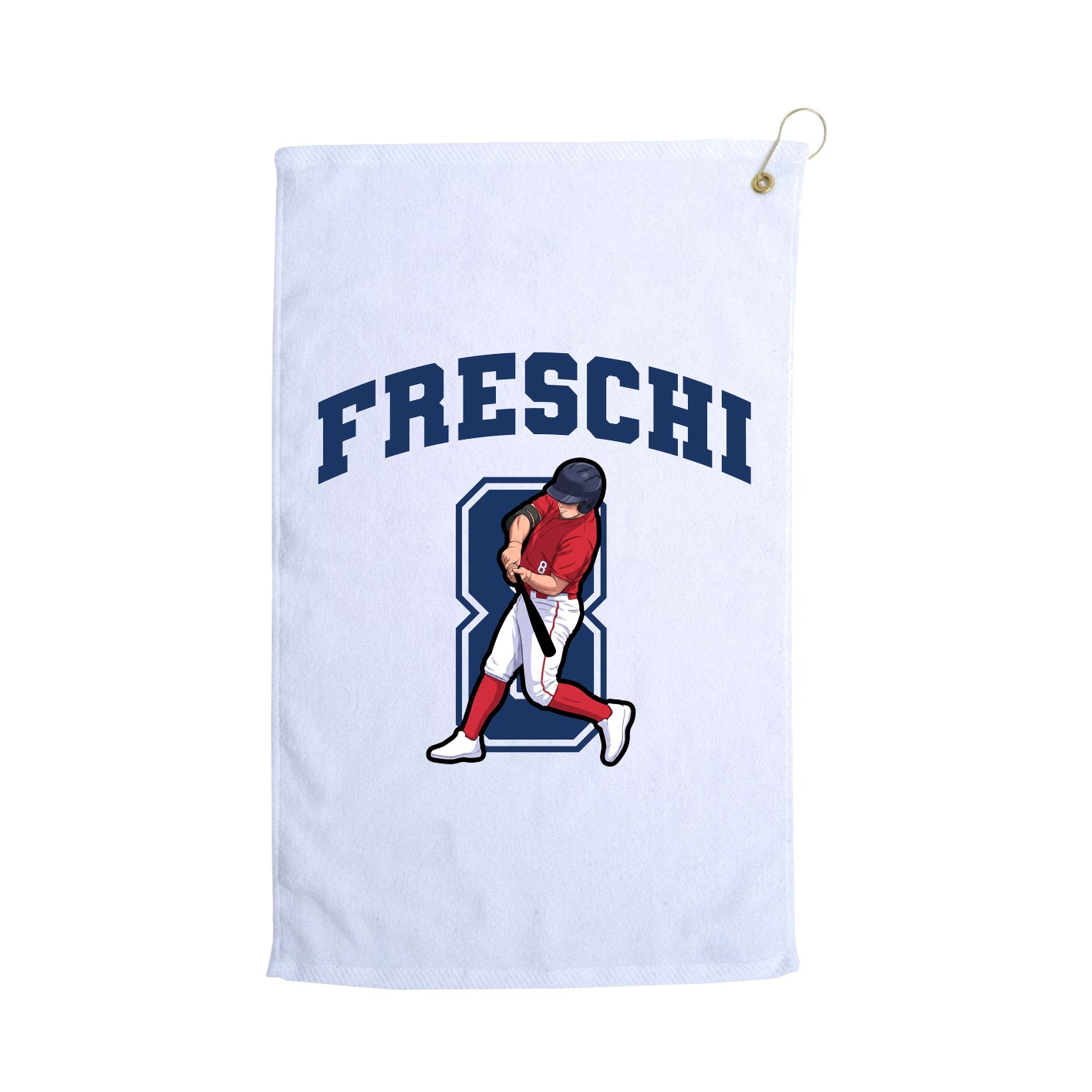 Golf Towel — Number in White