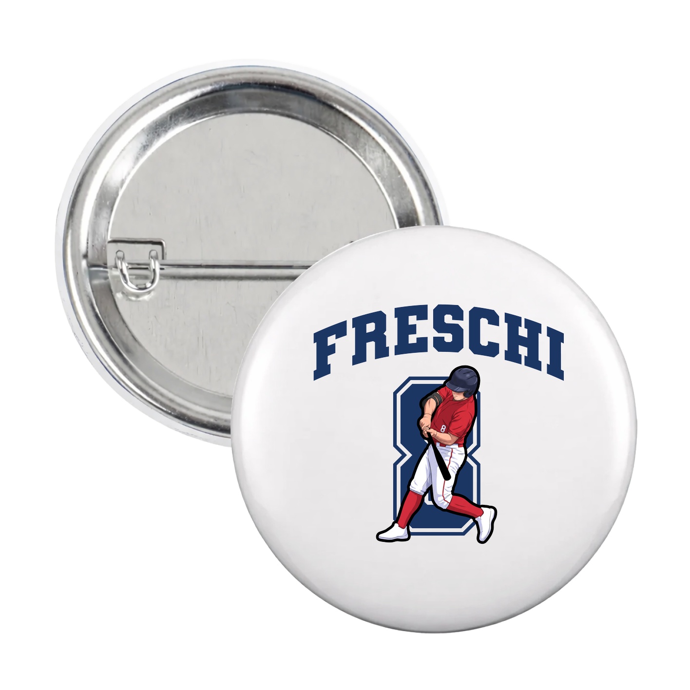 Game Day Button — Number in White