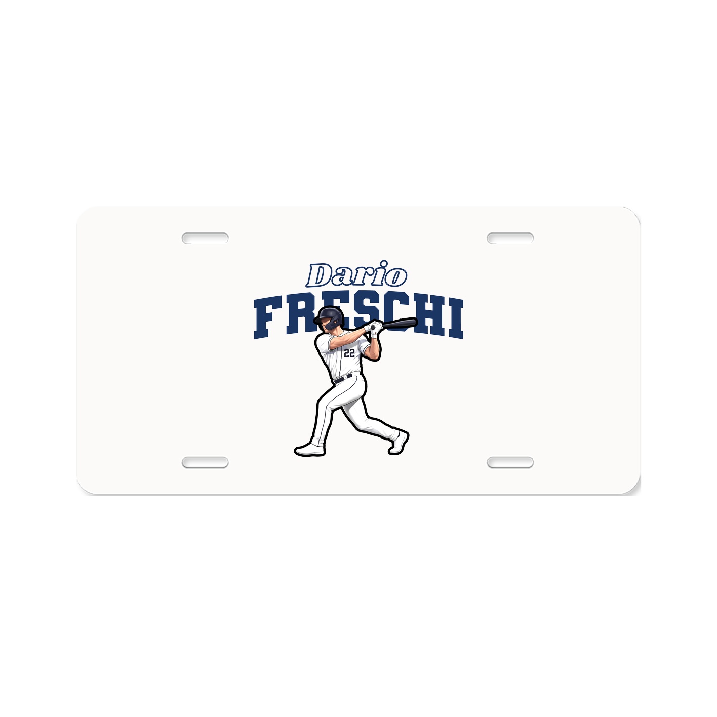 License Plate — Name Arch in Classic