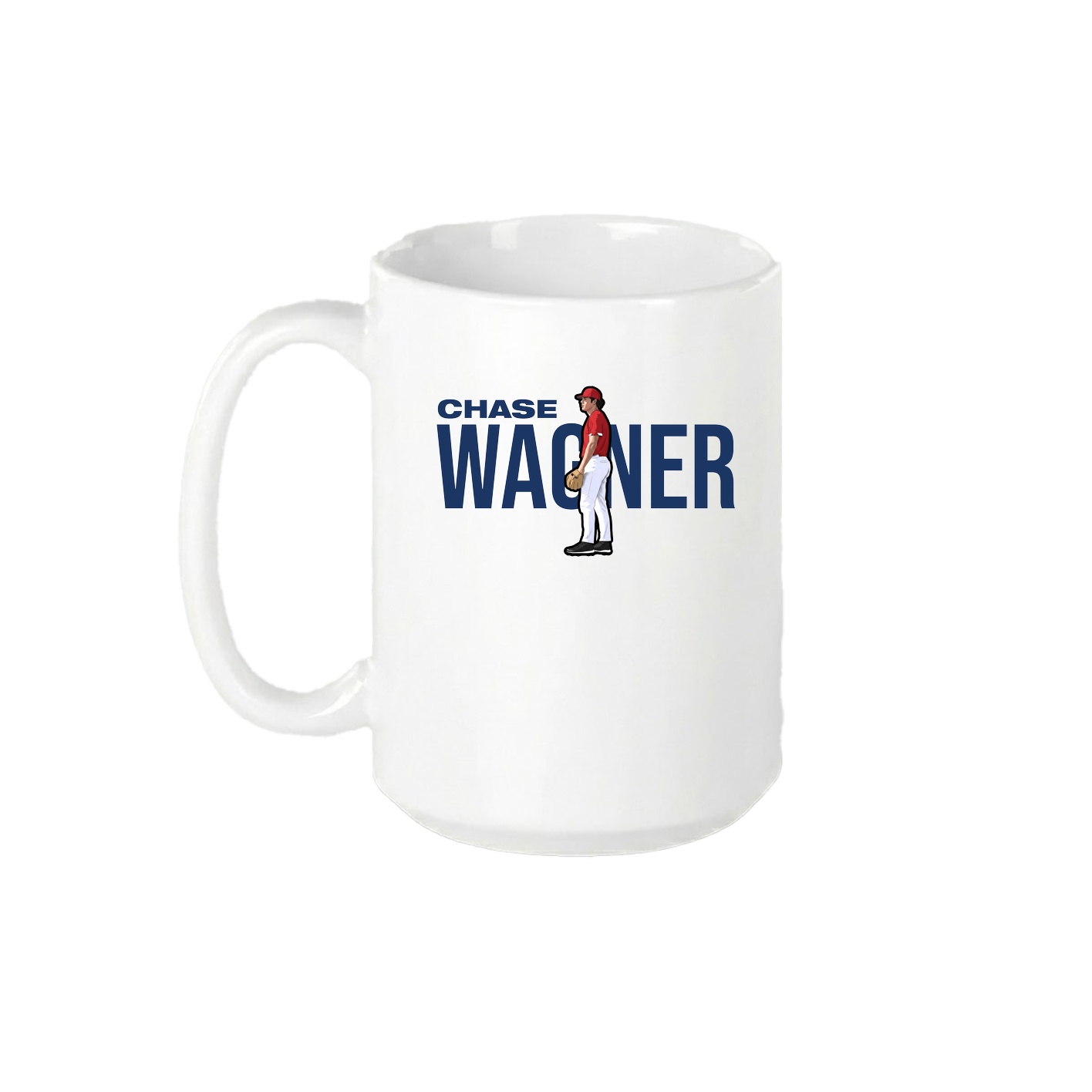 15oz Coffee Mug — Player Name in White