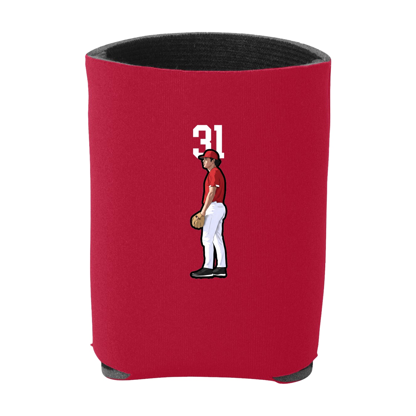 Can Holder — Number Top in Red