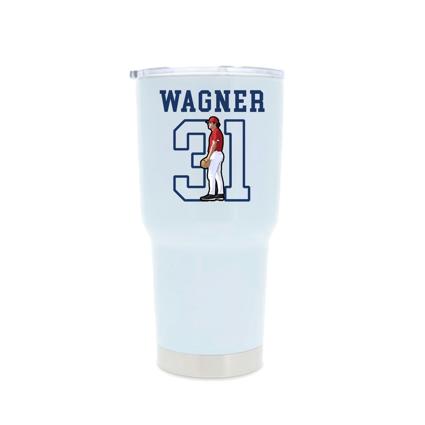 30oz Stainless Steel Tumbler — Shirsey in White