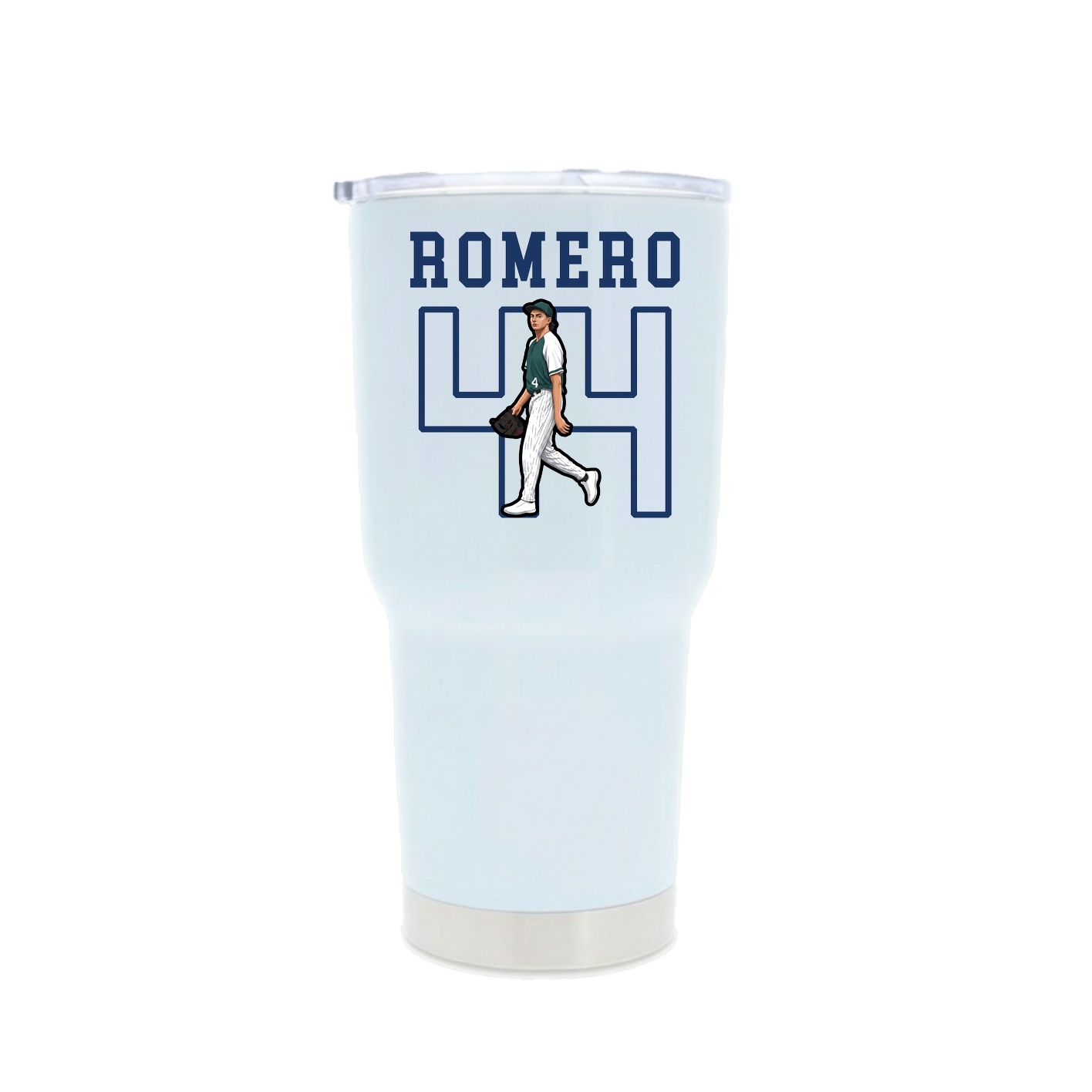 30oz Stainless Steel Tumbler — Shirsey in White