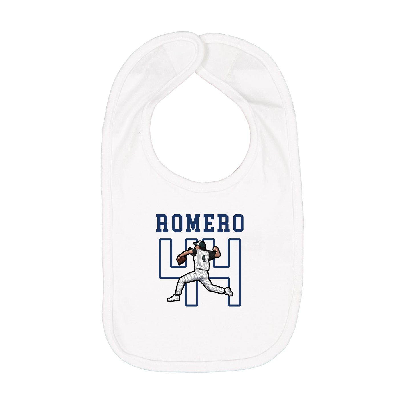 Infant Bib — Shirsey in White