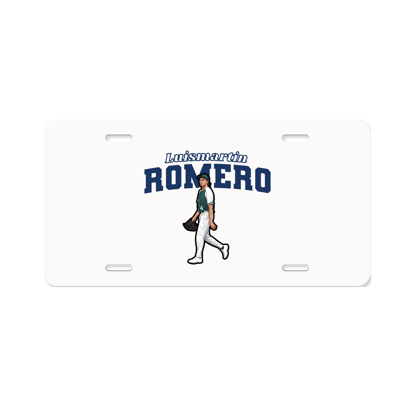 License Plate — Name Arch in Classic
