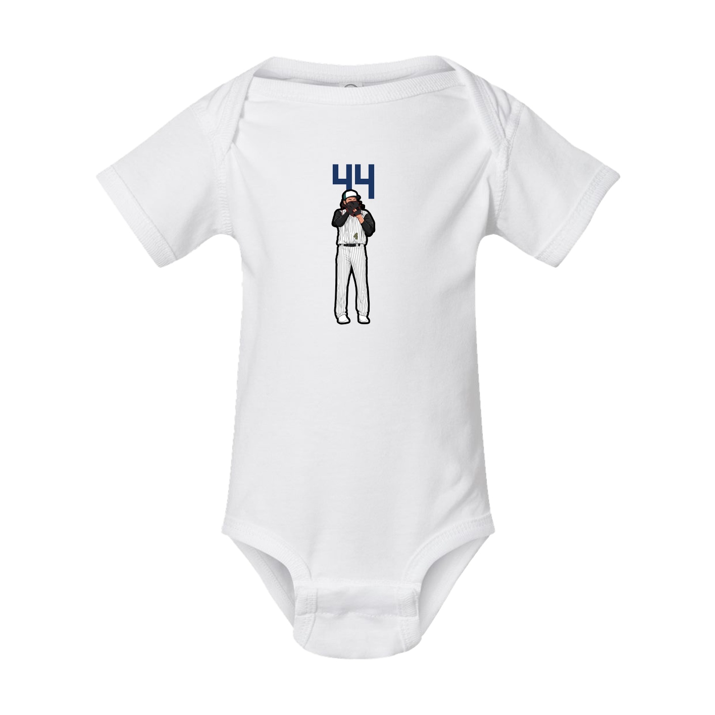 Baby Onesie — Number Top in White