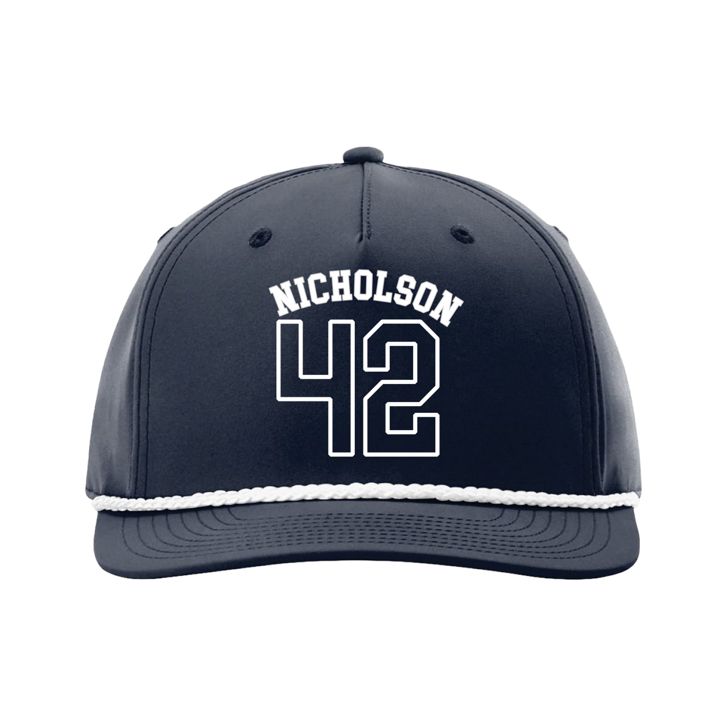 Five-Panel Classic Rope Cap — Shirsey Arch in Navy