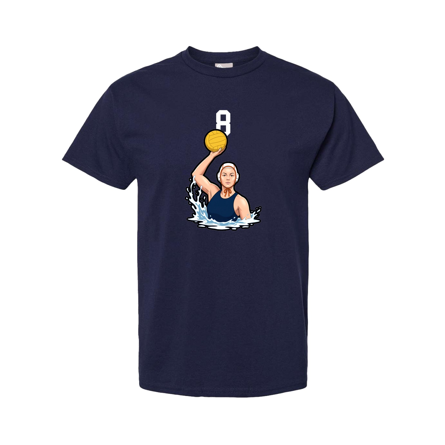 Youth Tee — Number Top in Navy