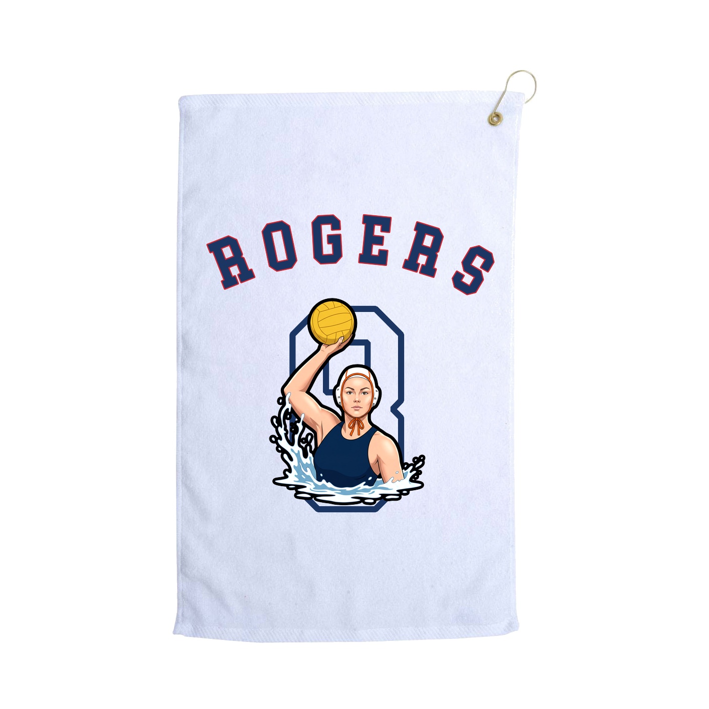 Golf Towel — Shirsey Arch in White