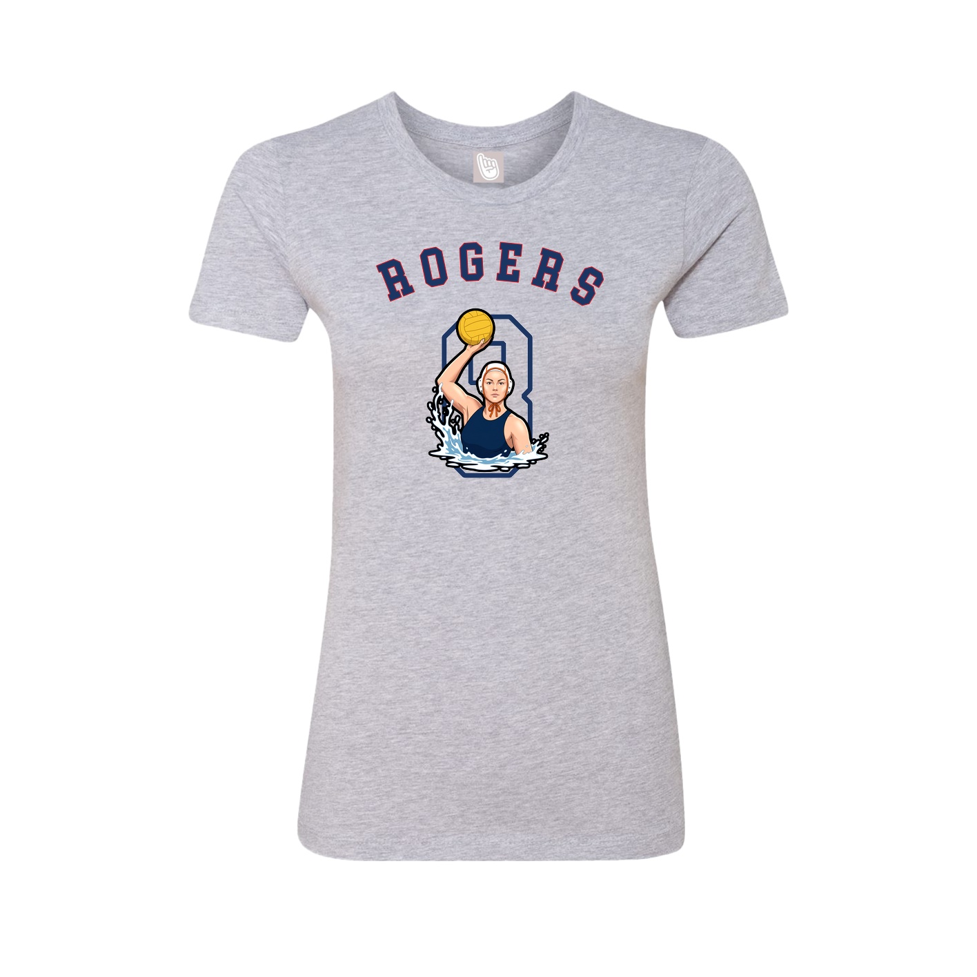 Fitted Women's Tee — Shirsey Arch in Grey