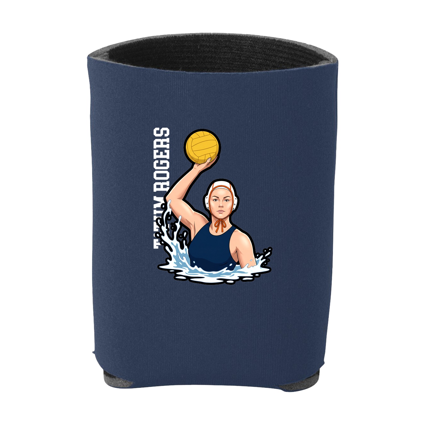 Can Holder — Name Vertical in Navy