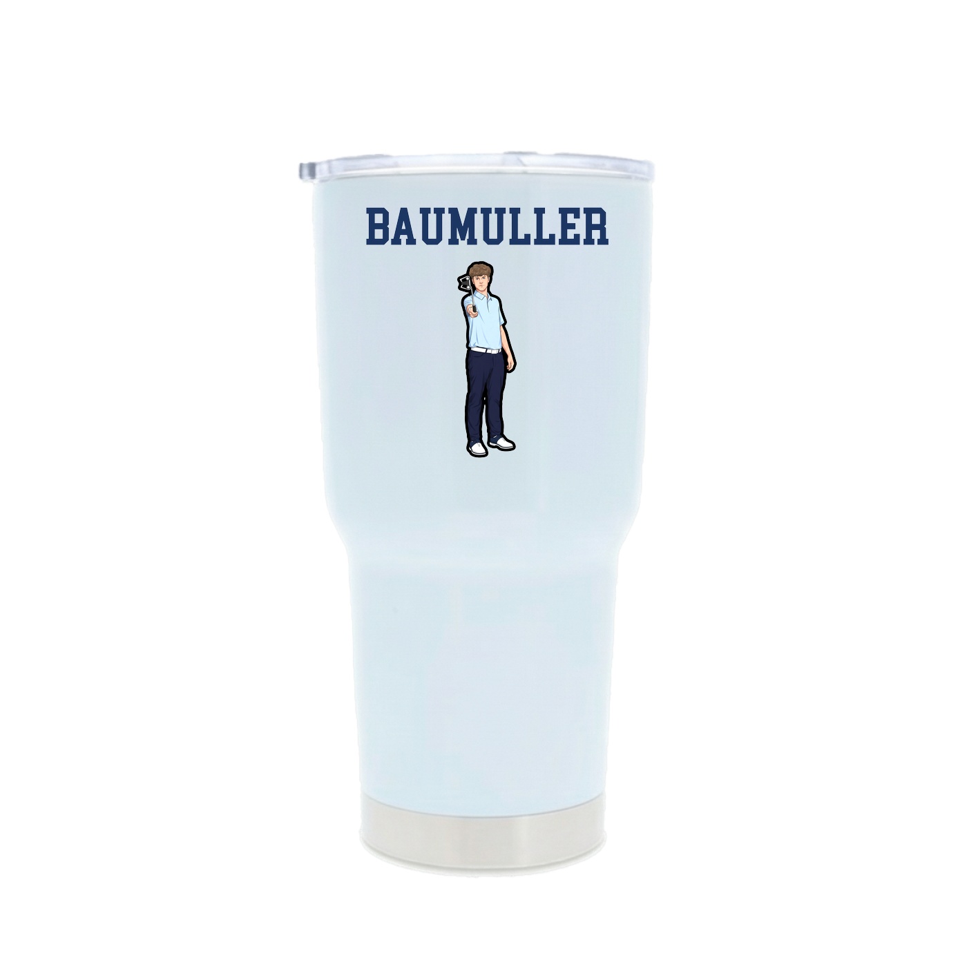 30oz Stainless Steel Tumbler — Shirsey in White
