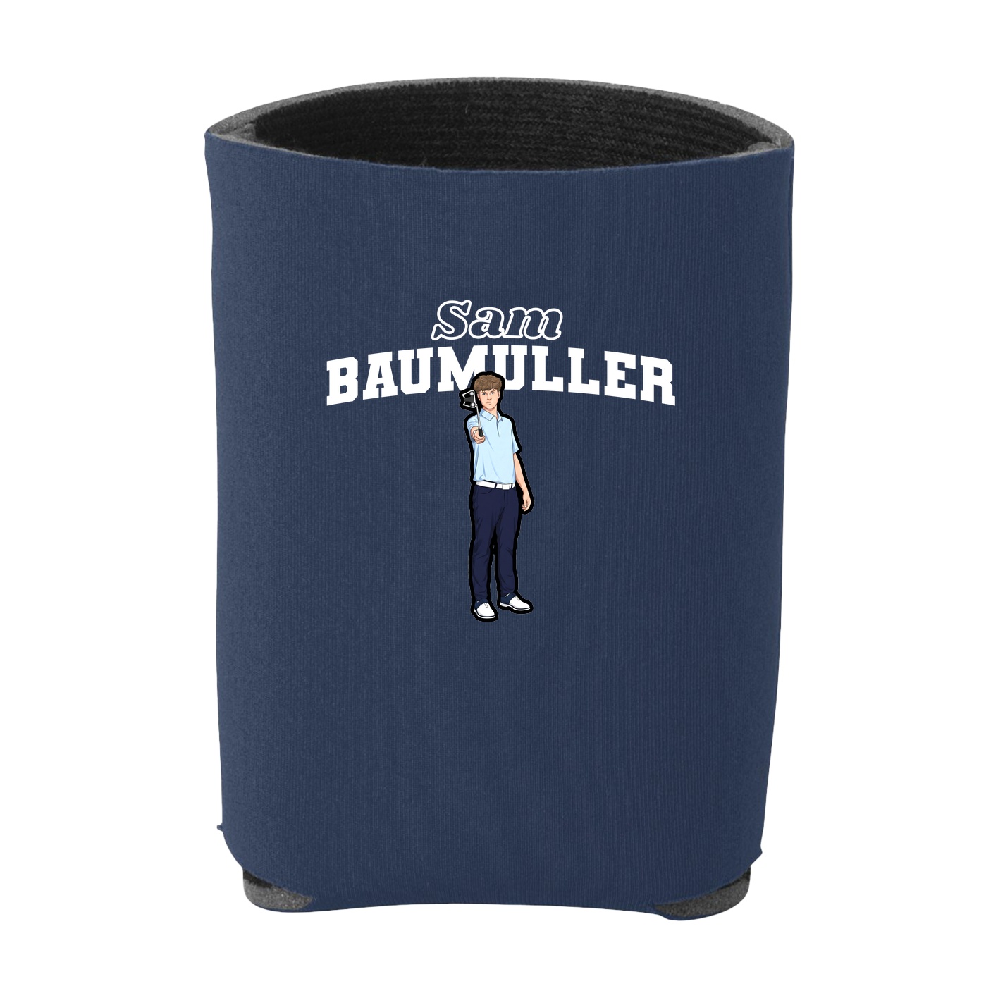 Can Holder — Name Arch in Navy