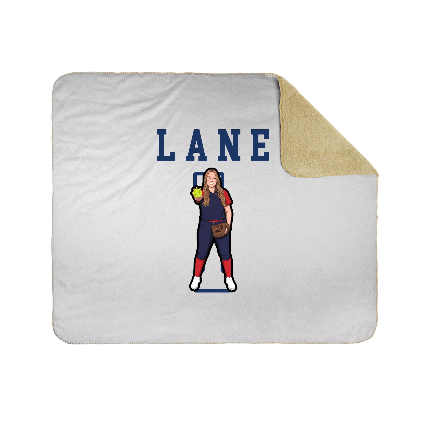Throw Blanket — Shirsey in White