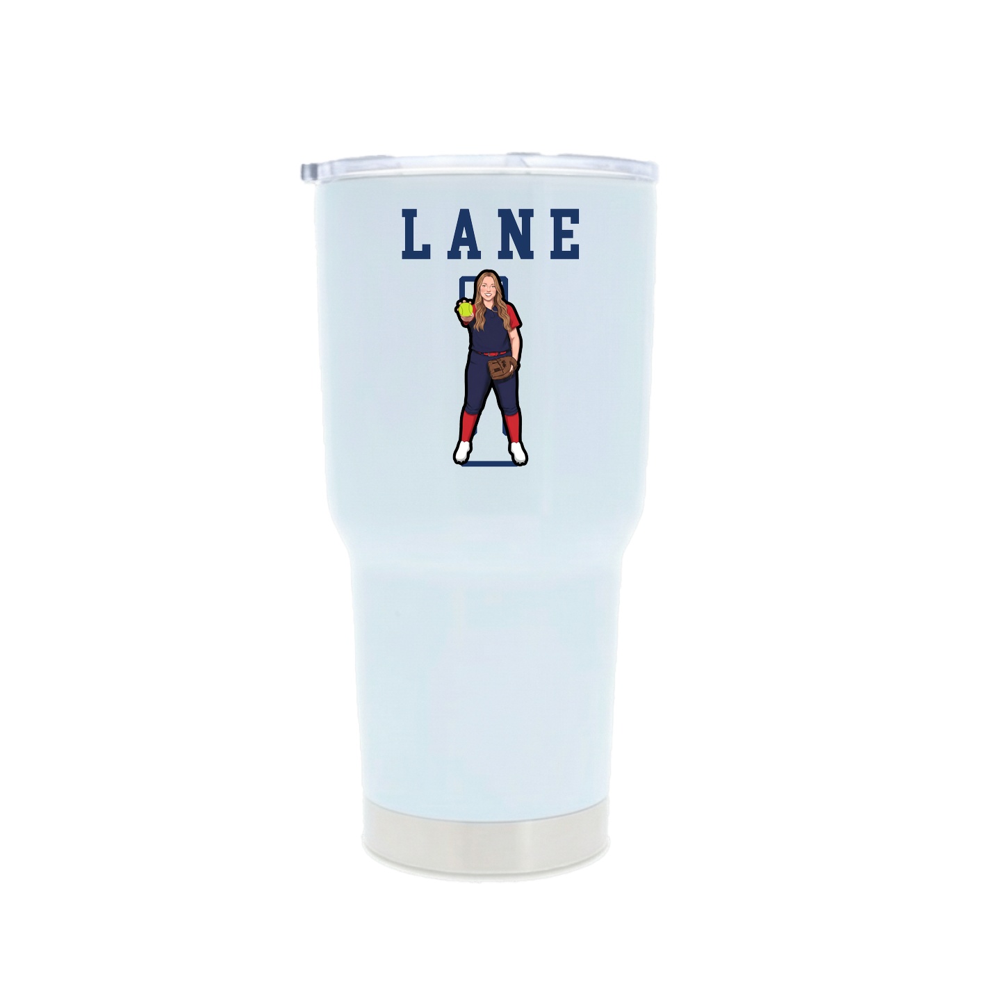 30oz Stainless Steel Tumbler — Shirsey in White
