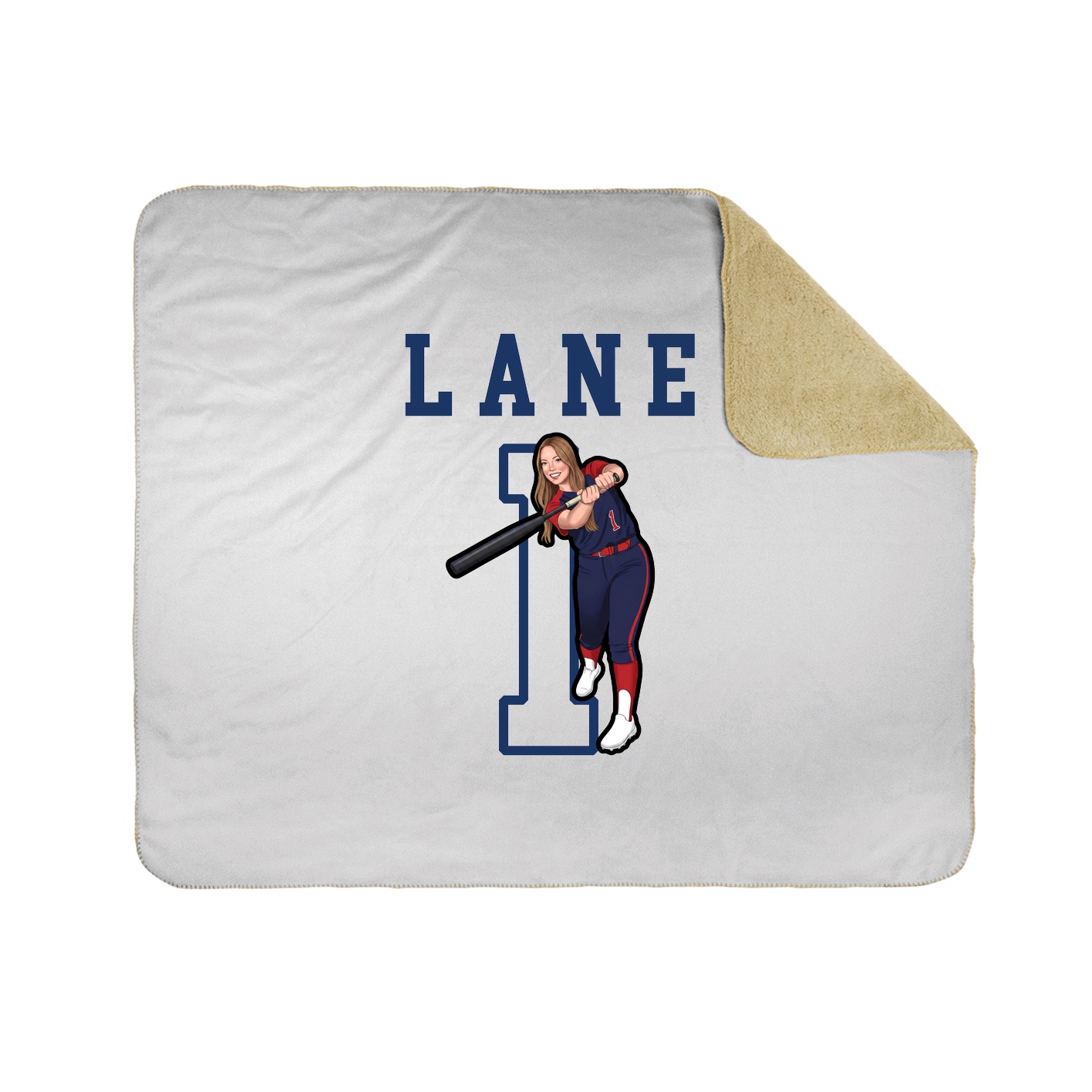 Throw Blanket — Shirsey in White