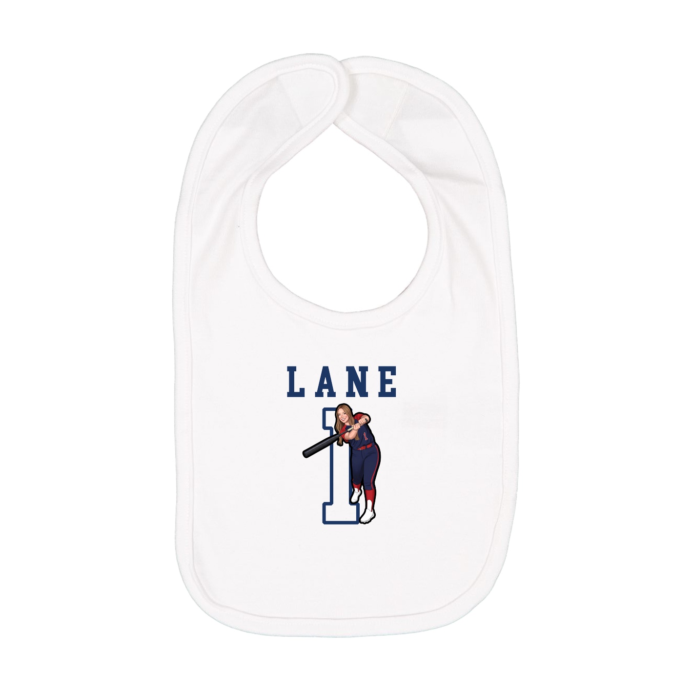 Infant Bib — Shirsey in White