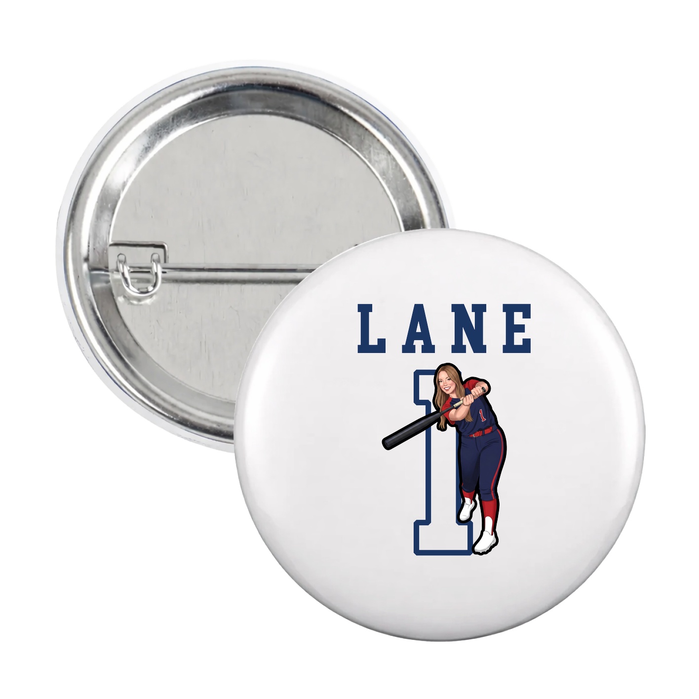 Game Day Button — Shirsey in White