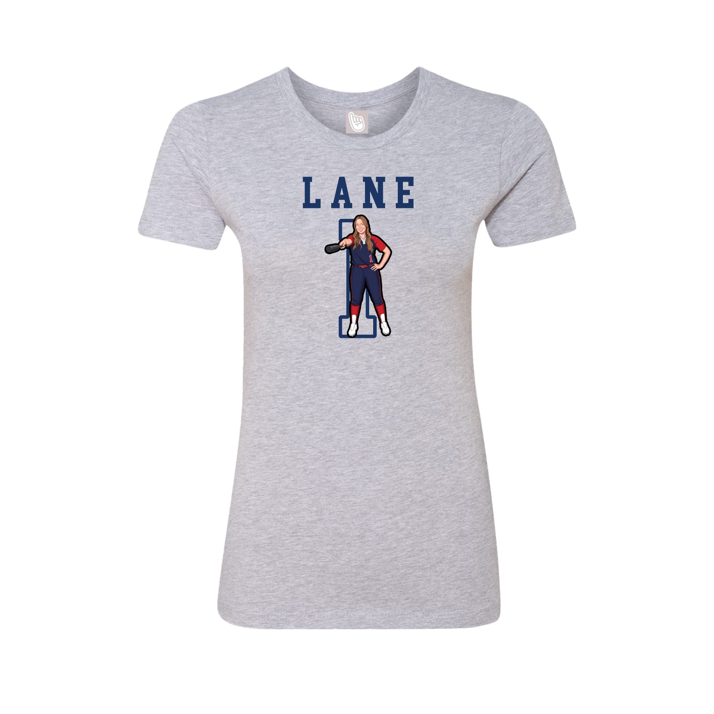 Fitted Women's Tee — Shirsey in Grey