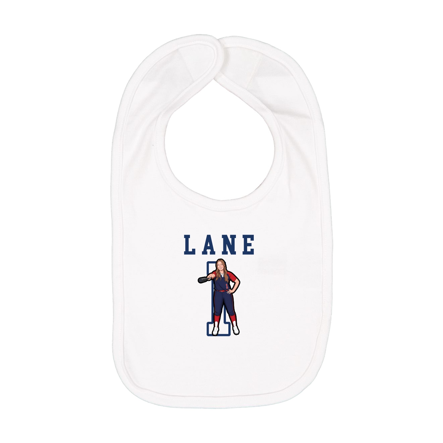 Infant Bib — Shirsey in White