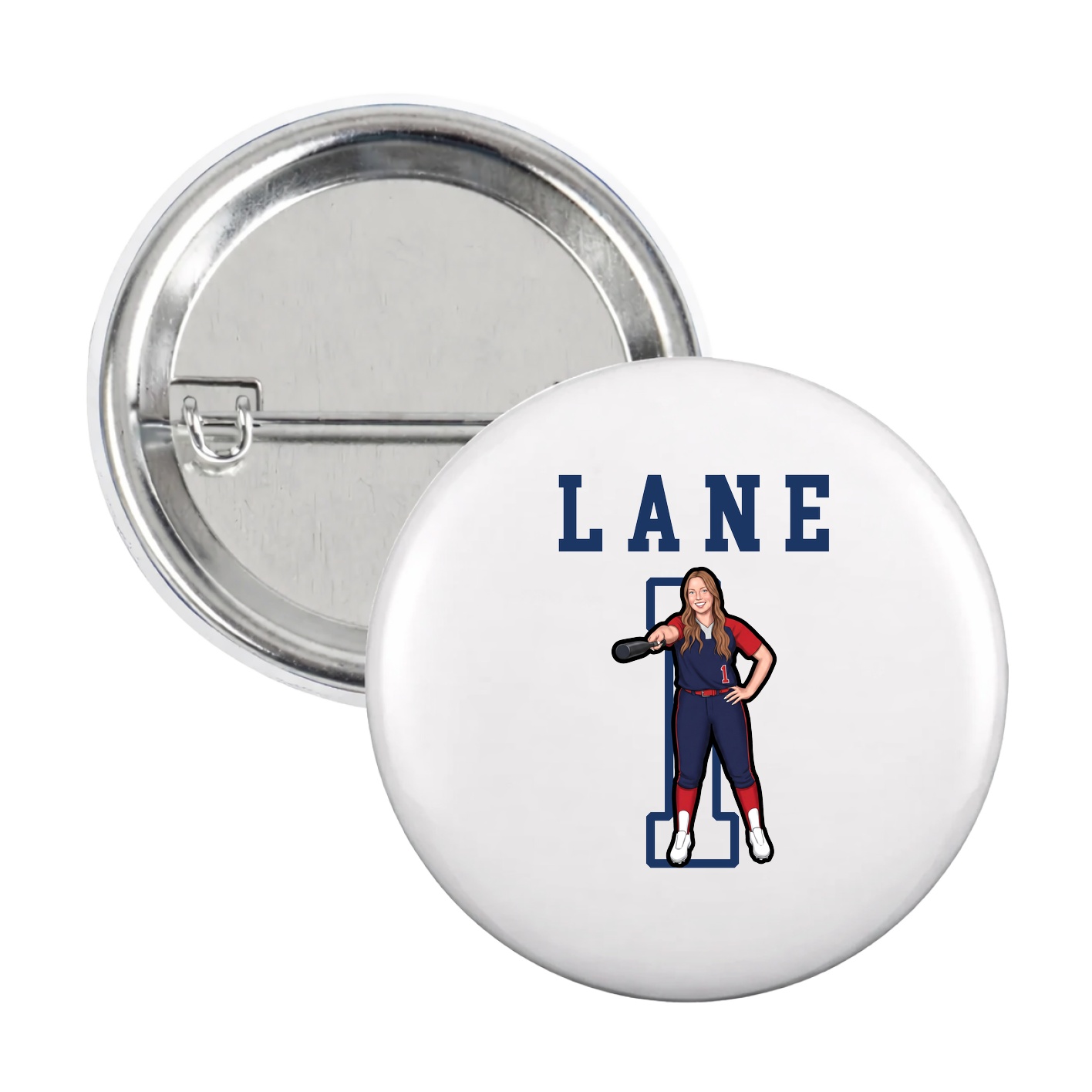 Game Day Button — Shirsey in White