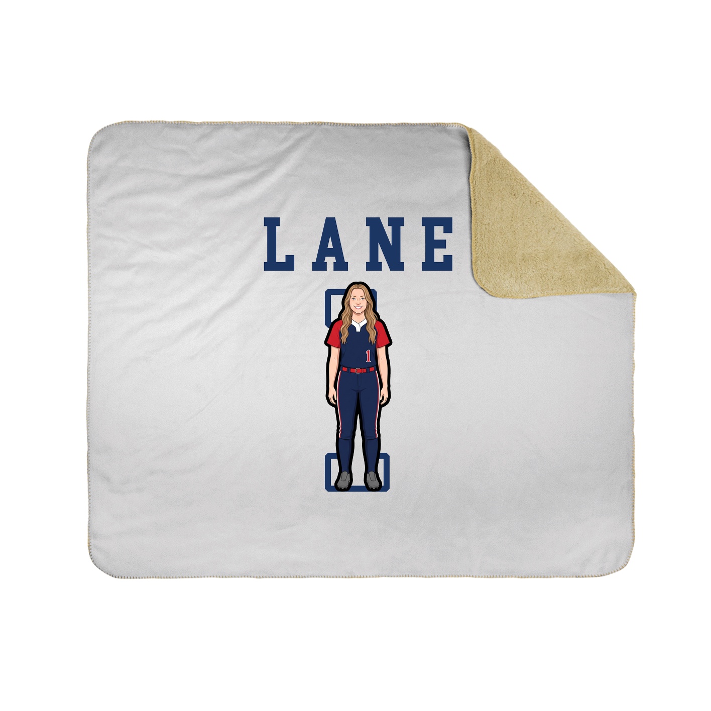 Throw Blanket — Shirsey in White