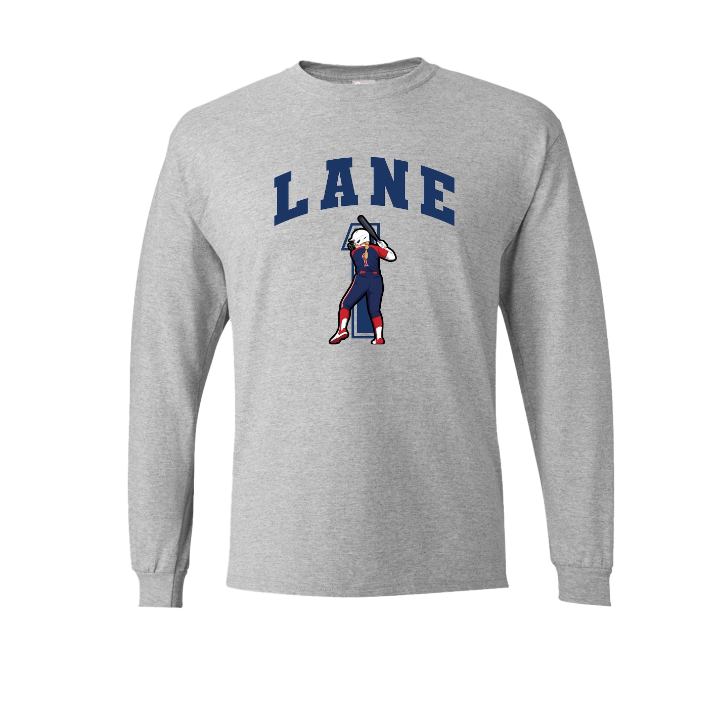 Long Sleeve Tee — Number in Grey