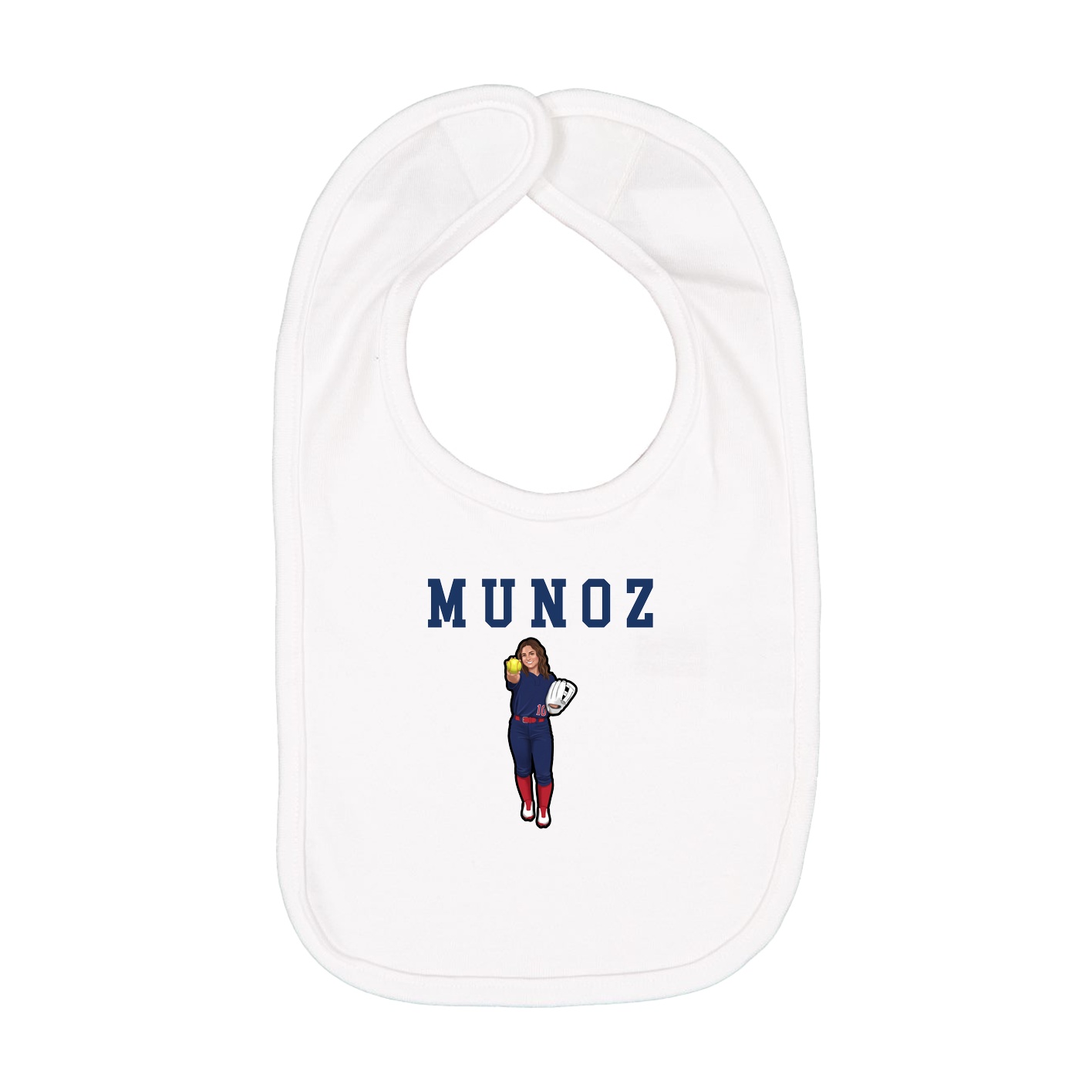 Infant Bib — Shirsey in White