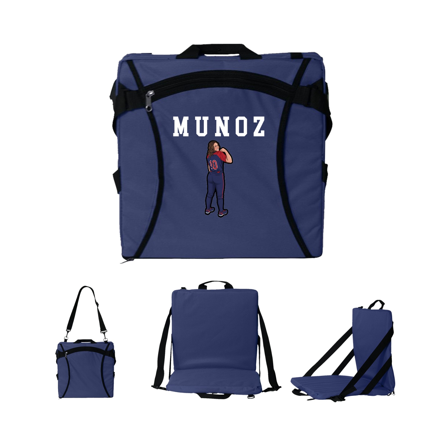 Folding Stadium Seat — Shirsey in Navy
