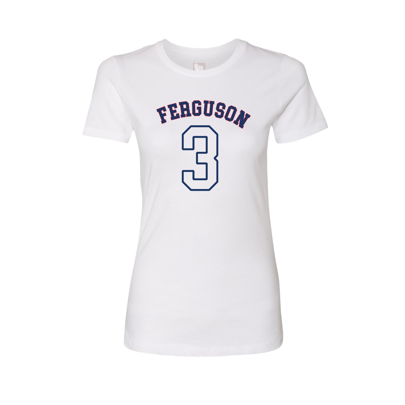 Fitted Women's Tee — Shirsey Arch in White
