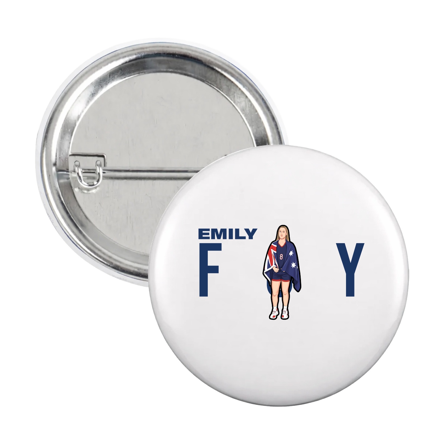 Game Day Button — Player Name in White