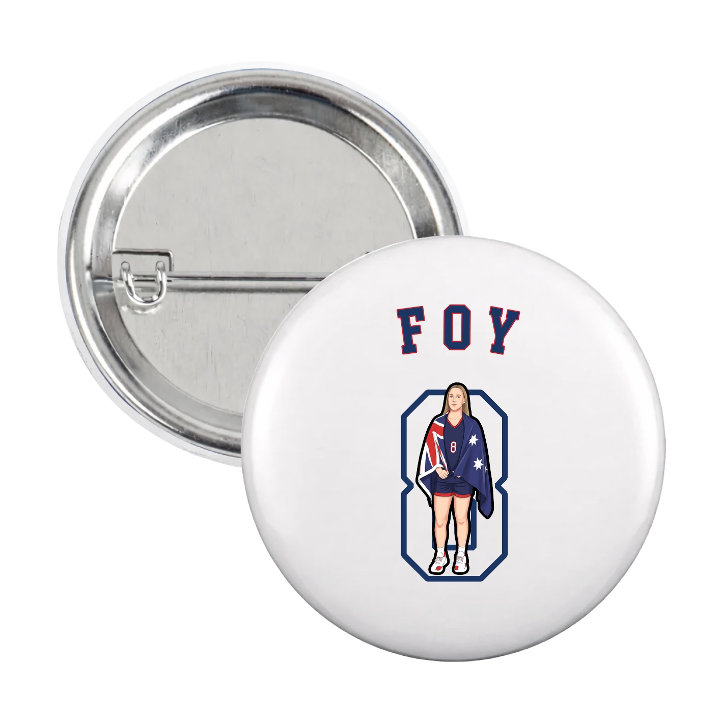 Game Day Button — Shirsey Arch in White