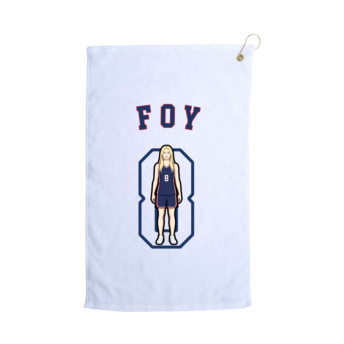 Golf Towel — Shirsey Arch in White