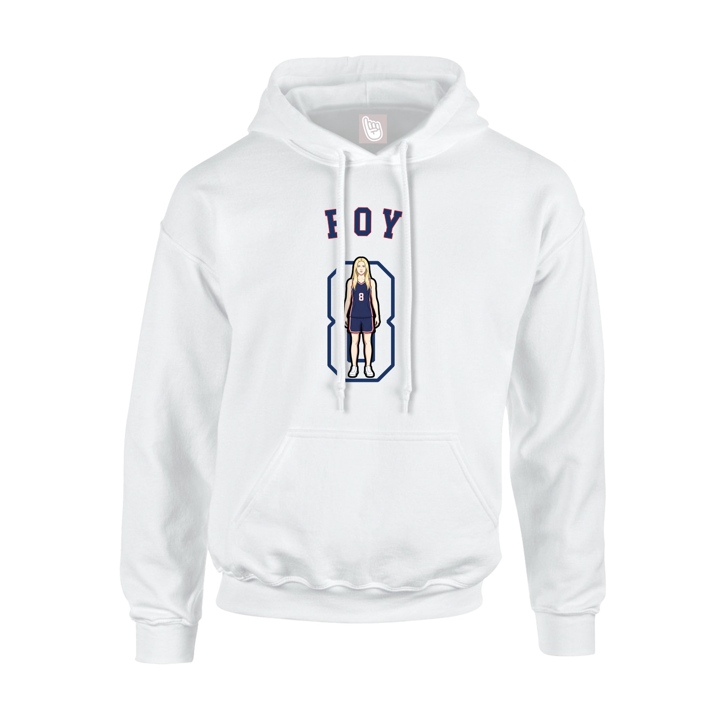 Hoodie — Shirsey Arch in White