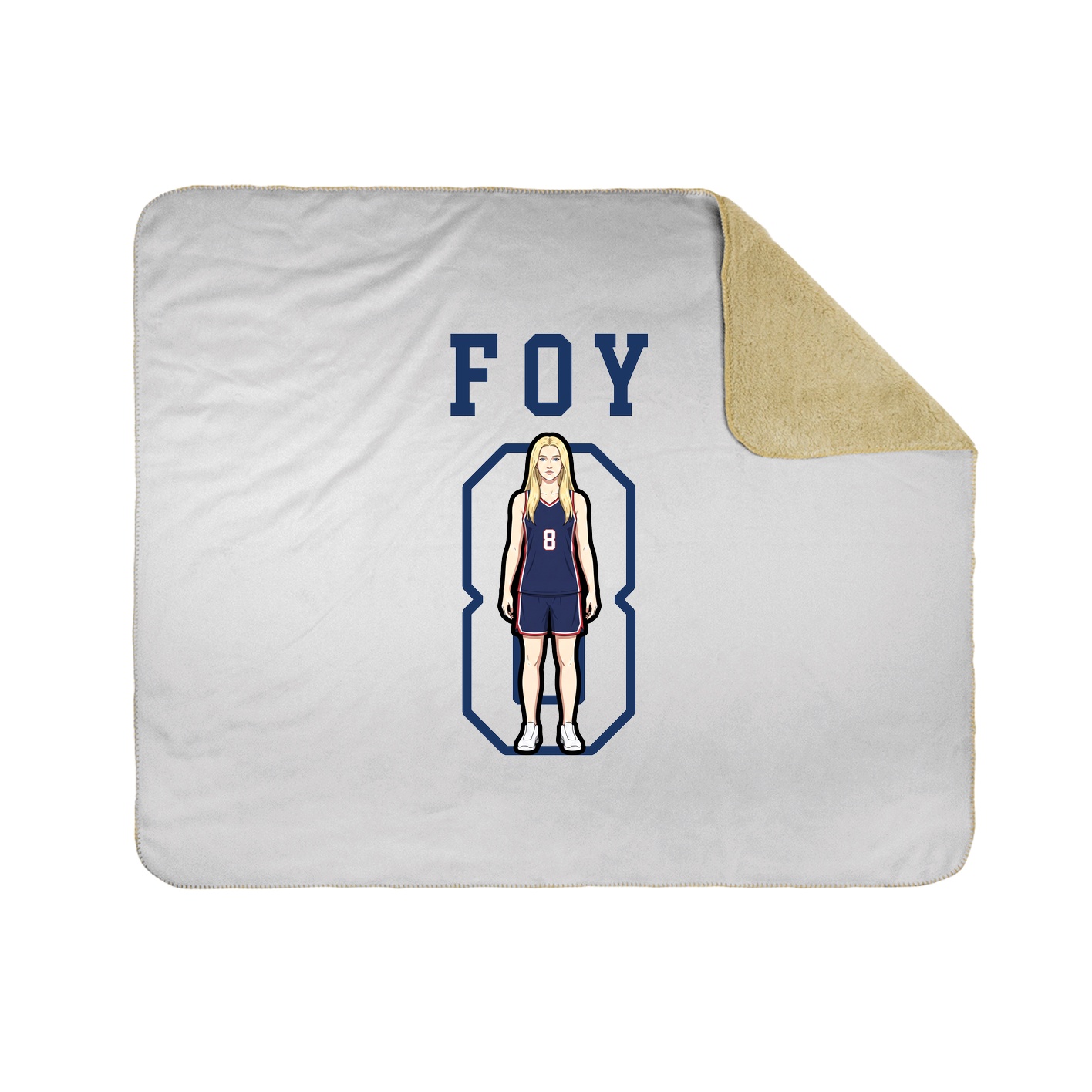 Throw Blanket — Shirsey in White