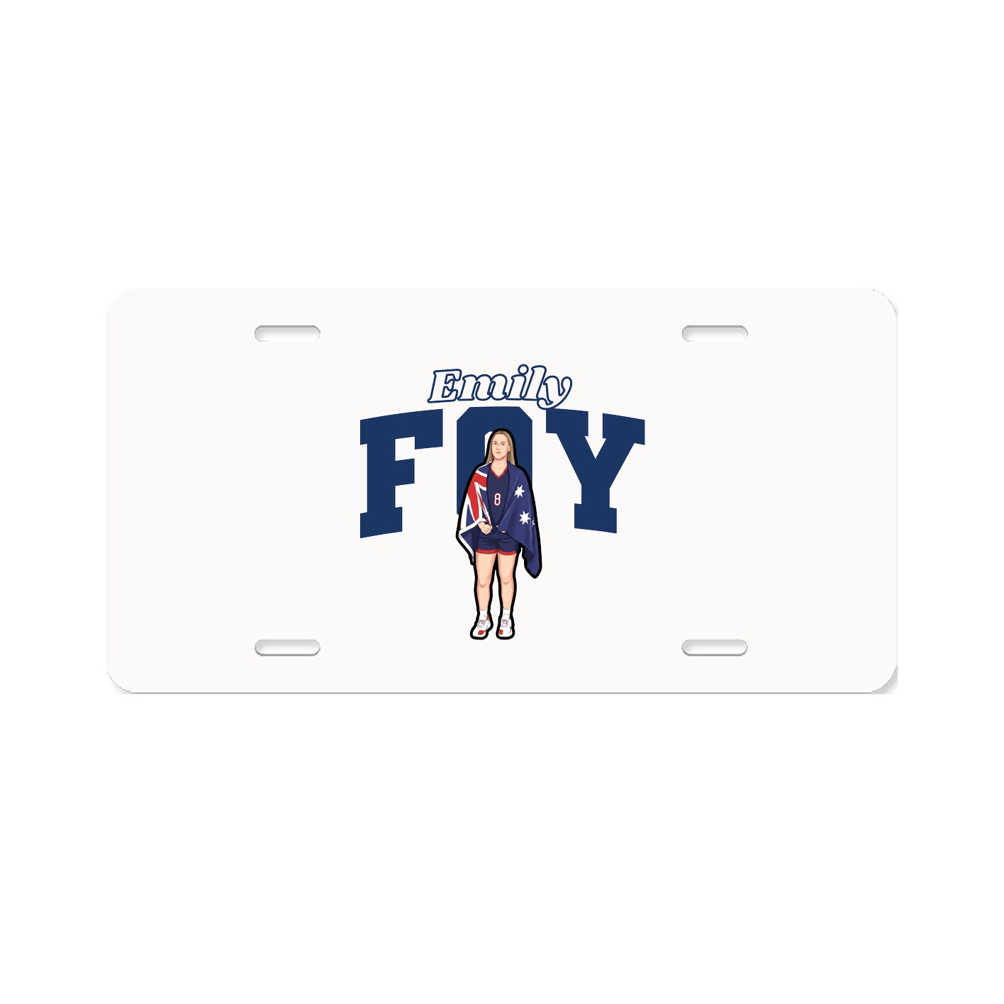 License Plate — Name Arch in Classic