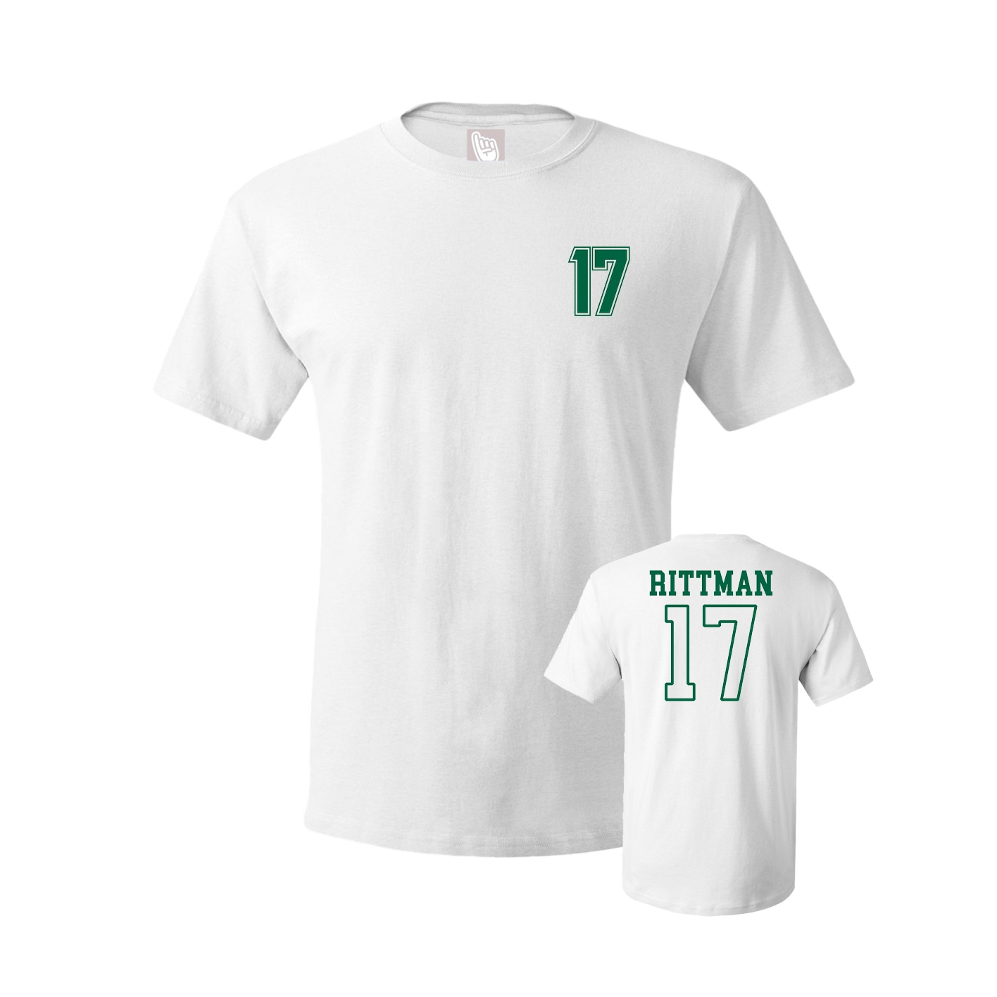 Youth Tee — Chest Back in White